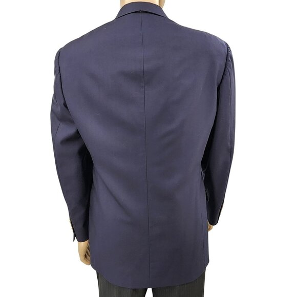 Christian Dior Le Connaisseur Mens 40R Blazer Navy Pure Virgin Wool - Picture 2 of 13